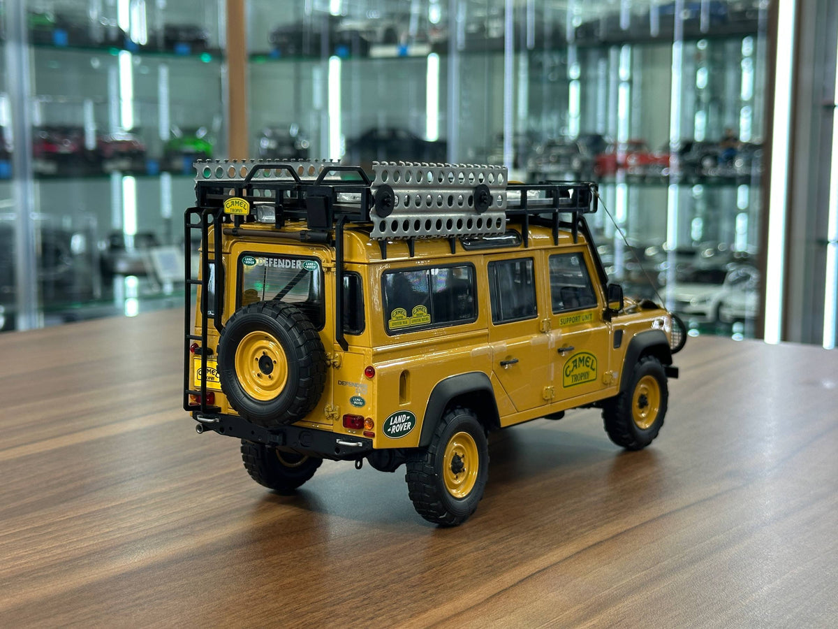 1:18 Almost Real Land Rover Defender 110 Camel Trophy Sabah-Malaysia 1993 - Yellow