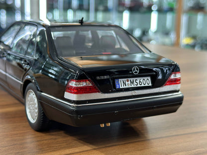 1:18 Mission Model Mercedes-Benz S 600 (W140) 1997 - Black