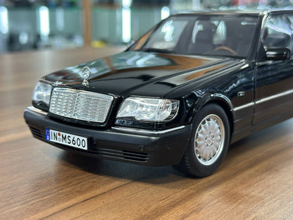 1:18 Mission Model Mercedes-Benz S 600 (W140) 1997 - Black