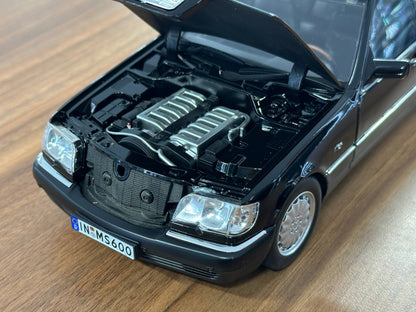 1:18 Mission Model Mercedes-Benz S 600 (W140) 1997 - Black