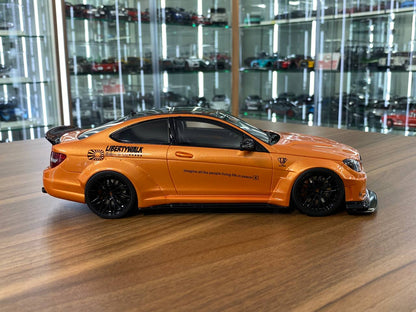 1/18 Resin Mercedes-Benz AMG C63 Coupe W204 LB Works – GT Spirit (Orange, Limited 999 pcs)