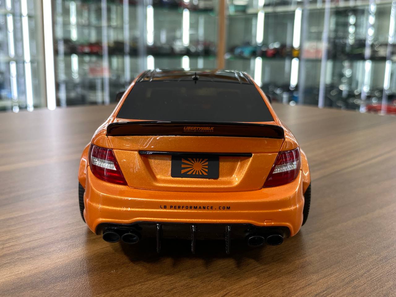 1/18 Resin Mercedes-Benz AMG C63 Coupe W204 LB Works – GT Spirit (Orange, Limited 999 pcs)