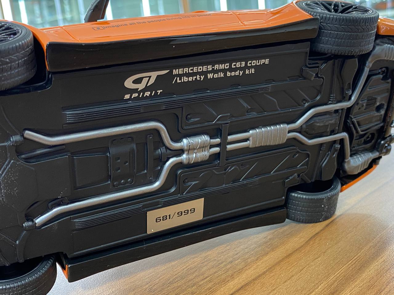 1/18 Resin Mercedes-Benz AMG C63 Coupe W204 LB Works – GT Spirit (Orange, Limited 999 pcs)