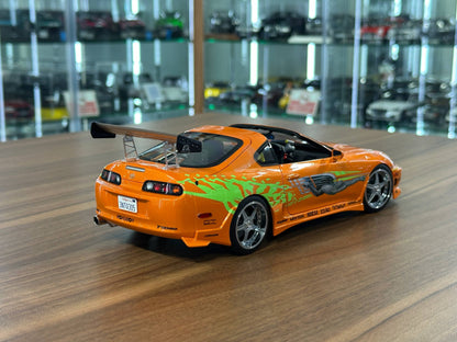1:18 Kyosho Toyota Supra Mk4 Fast & Furious (Brian O'Conner) - Orange (Limited Edition)