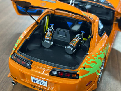 1:18 Kyosho Toyota Supra Mk4 Fast & Furious (Brian O'Conner) - Orange (Limited Edition)