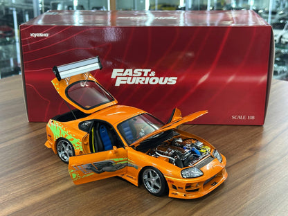 1:18 Kyosho Toyota Supra Mk4 Fast & Furious (Brian O'Conner) - Orange (Limited Edition)