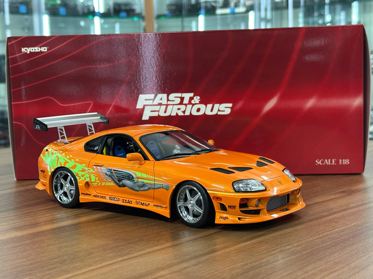 1:18 Kyosho Toyota Supra Mk4 Fast & Furious (Brian O'Conner) - Orange (Limited Edition)
