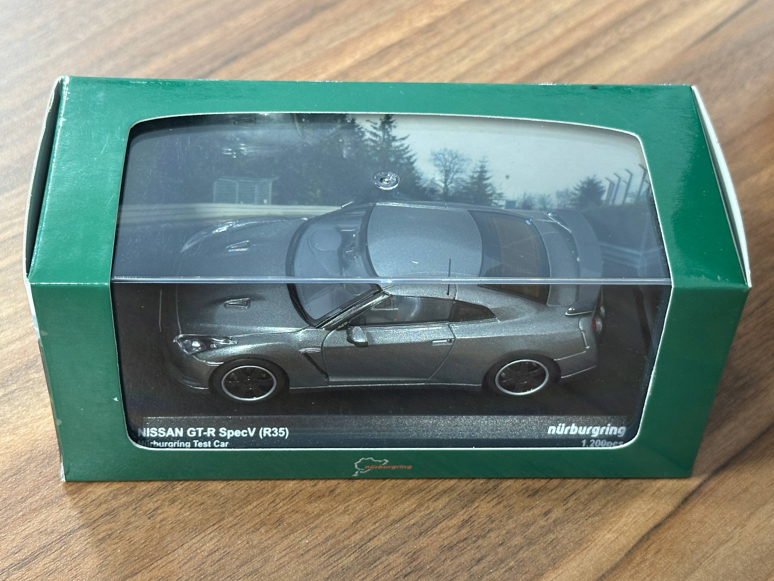 1/43 Diecast Model Nissan GT-R SpecV (R35) Nürburgring Test Car