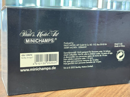 1/43 Diecast Model Bentley Arnage T – Blue Metallic (Minichamps)