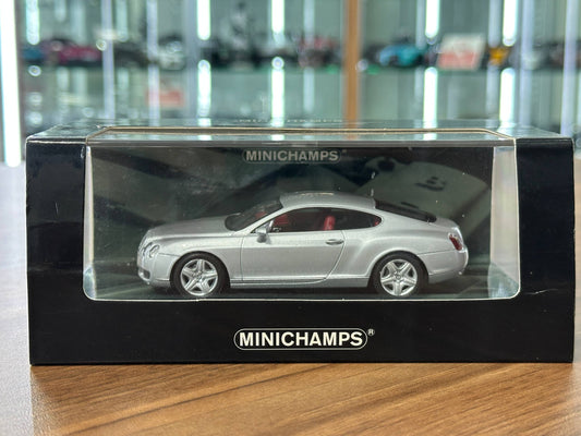 1/43 Diecast Model Bentley Continental GT –  Silver (Minichamps)