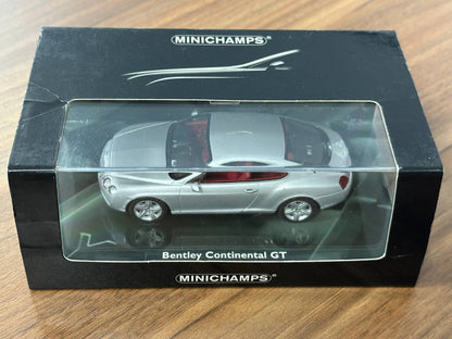 1/43 Diecast Model Bentley Continental GT –  Silver (Minichamps)