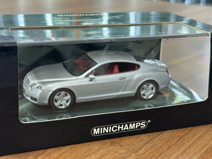 1/43 Diecast Model Bentley Continental GT –  Silver (Minichamps)