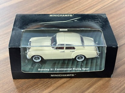 Bentley S1 Continental Flying Spur 1956 in Cream – 1/43 Diecast Model (Minichamps)