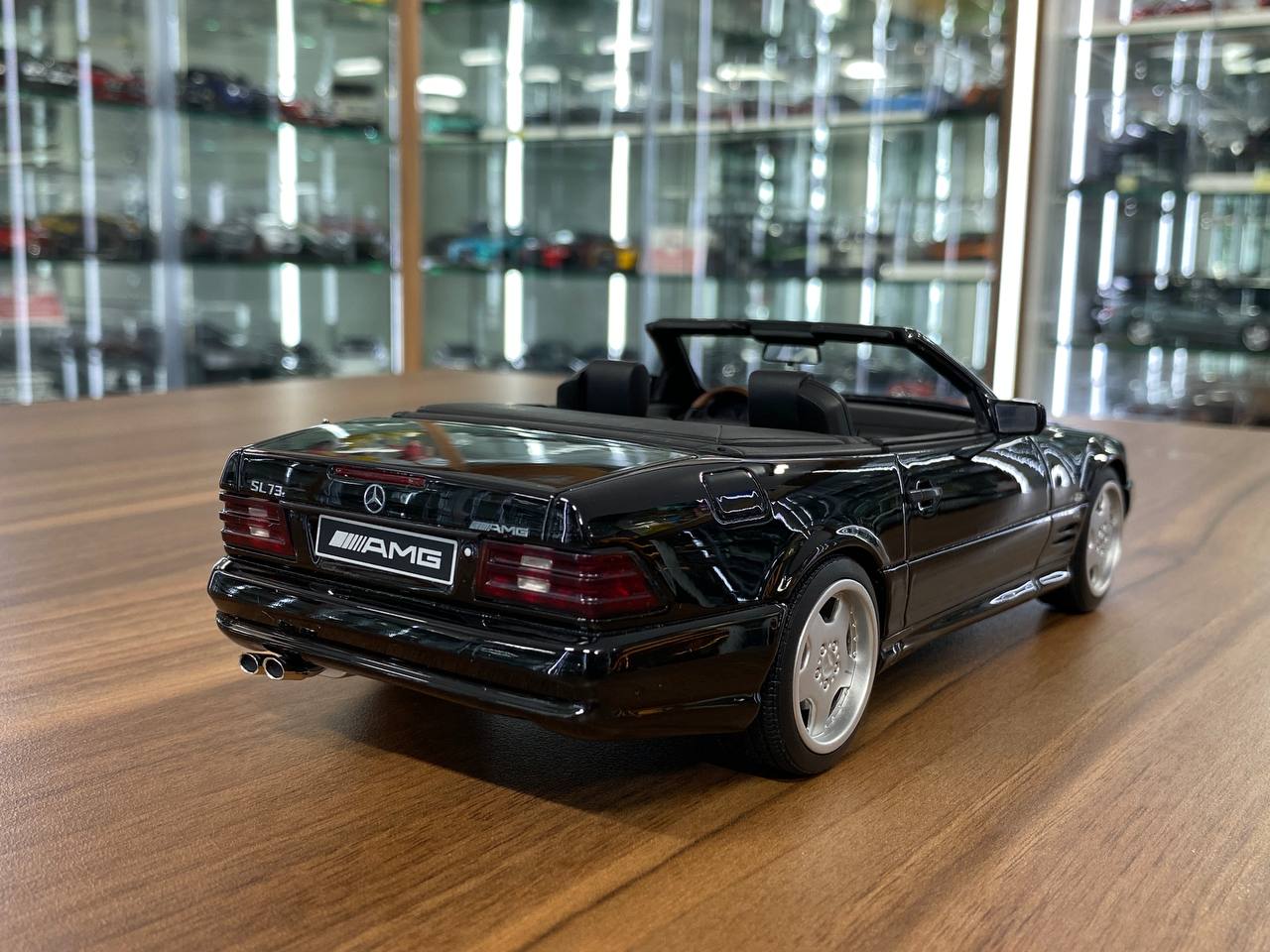 1/18 Resin Mercedes-Benz SL 73 AMG (R129) Convertible 1991 - Black by OttOMobile - Limited 2000 pcs