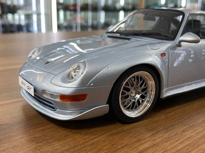 1/18 Resin Porsche 911 (993) GT 1995 - Silver by GT Spirit - Limited 504 pcs
