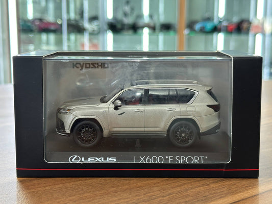 1/43 Diecast Model Lexus LX 600 “F SPORT”  Sonic Titanium (Kyosho)