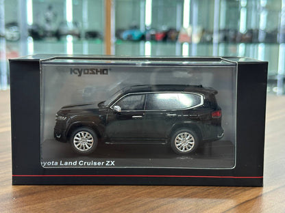 1/43 Diecast Model Toyota Land Cruiser ZX Black  – (Kyosho)