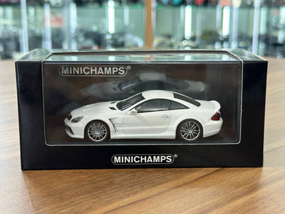 1/43 Diecast Model Mercedes-Benz SL65 AMG Black Series (R230) Matt White (Minichamps)