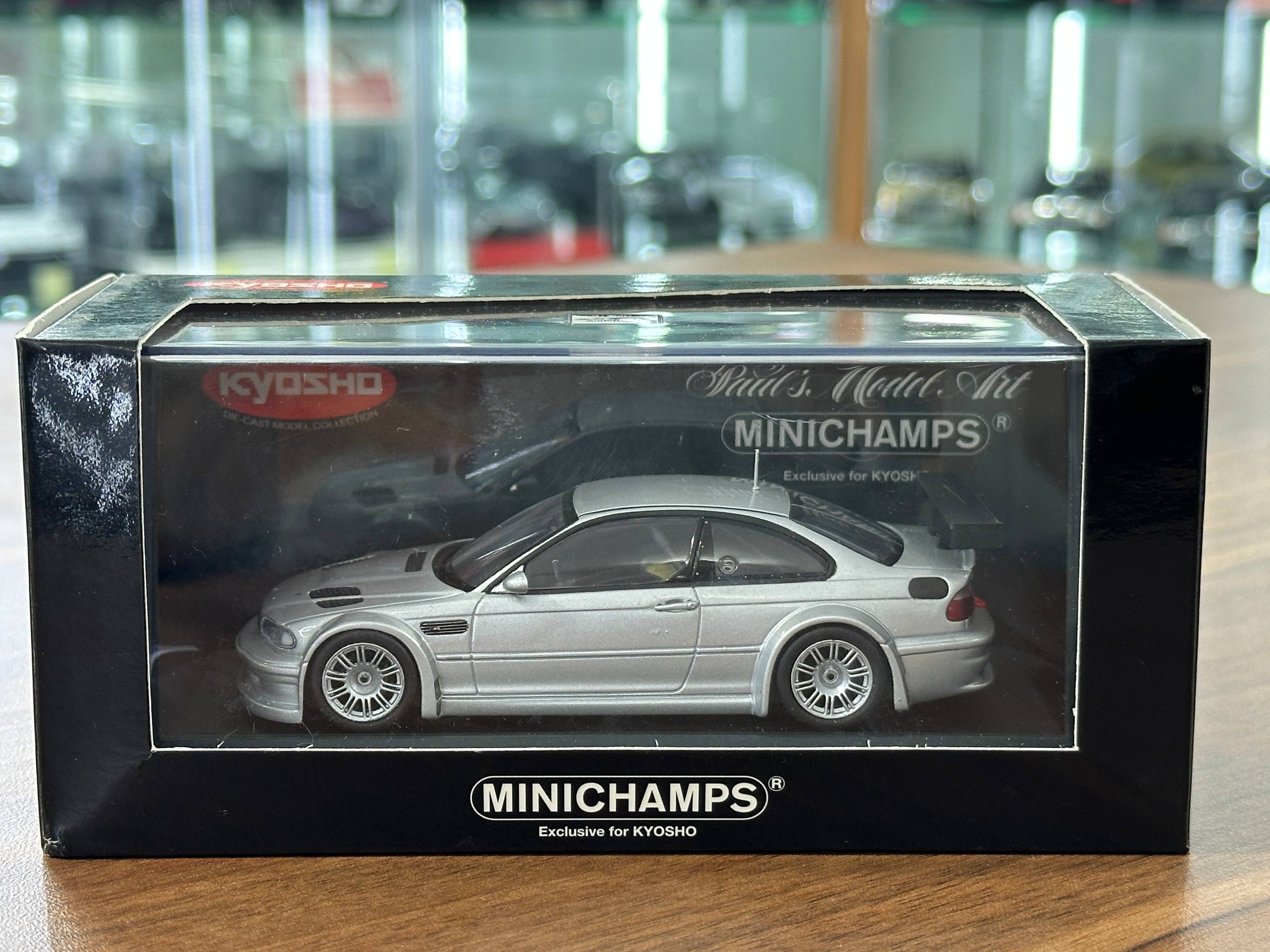 1/18 Diecast BMW M3 GTR 2001 Silver Model Car by Minichamps