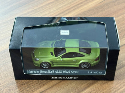 1/43 Diecast Model  Mercedes-Benz SL65 Black Series (R230) (Minichamps)