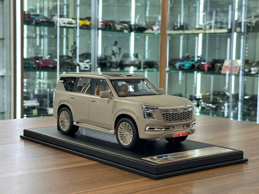 1/18 Resin Model Nissan Patrol Y63 UAE Edition in Military Sand Beige – (Diamand)