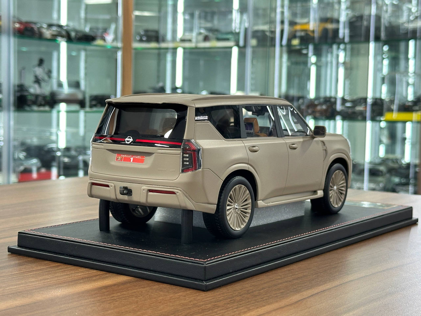 1/18 Resin Model Nissan Patrol Y63 UAE Edition in Military Sand Beige – (Diamand)