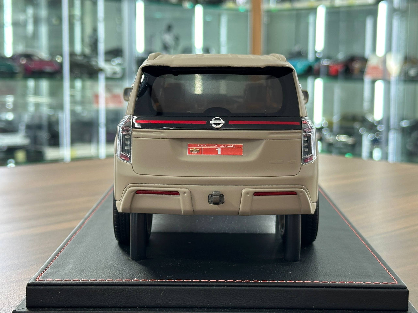 1/18 Resin Model Nissan Patrol Y63 UAE Edition in Military Sand Beige – (Diamand)
