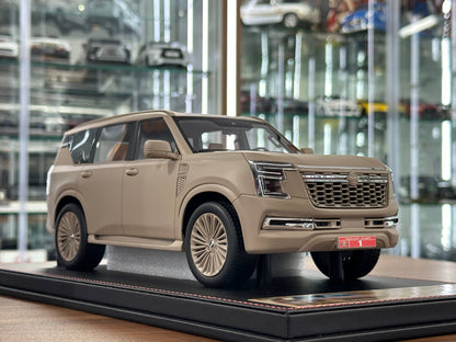 1/18 Resin Model Nissan Patrol Y63 UAE Edition in Military Sand Beige – (Diamand)