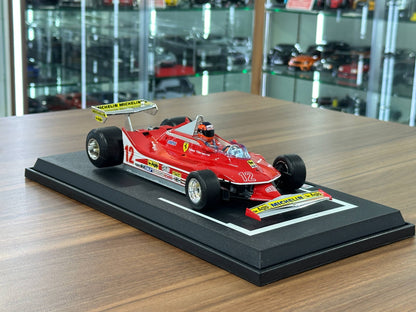 1/18 Metal Diecast Bburago Ferrari 312T4 G. VILLENEUVE 1979 GP SOUTH AFRICA WINNER Red