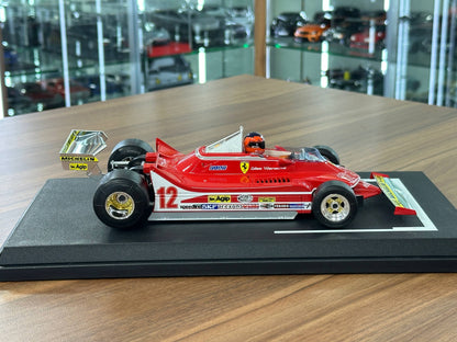 1/18 Metal Diecast Bburago Ferrari 312T4 G. VILLENEUVE 1979 GP SOUTH AFRICA WINNER Red