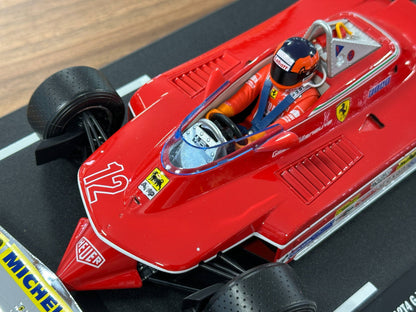 1/18 Metal Diecast Bburago Ferrari 312T4 G. VILLENEUVE 1979 GP SOUTH AFRICA WINNER Red