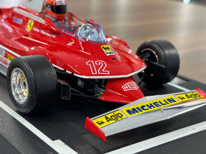 1/18 Metal Diecast Bburago Ferrari 312T4 G. VILLENEUVE 1979 GP SOUTH AFRICA WINNER Red