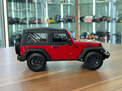 1/18 Diecast Full opening  Maisto Jeep Wrangler 2014 Red