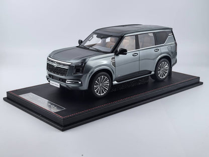★[Pre-Order | Delivery Sep 2025] 1/18 Diamand Nissan Patrol Y63  Premium – Grey – Limited Edition 50 pcs