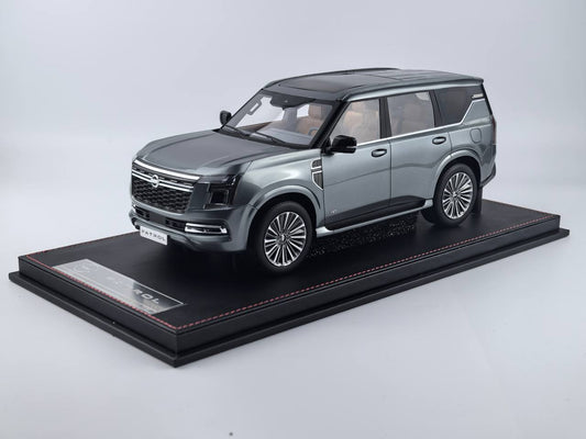 ★[Pre-Order | Delivery Sep 2025] 1/18 Diamand Nissan Patrol Y63  Premium – Grey – Limited Edition 50 pcs
