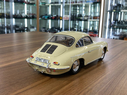 1/18 Resin Porsche 356B 2000 GS Carrera 2 1962 in Beige by GT Spirit - Limited 1000 pcs