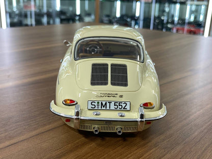 1/18 Resin Porsche 356B 2000 GS Carrera 2 1962 in Beige by GT Spirit - Limited 1000 pcs