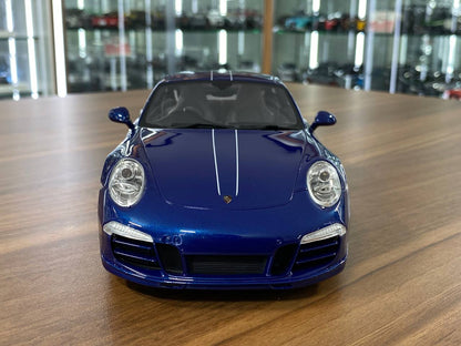 1/18 Resin Porsche 911 (991) Carrera 4S 5M FANS in Blue by GTSpirit - Limited 1000 pcs