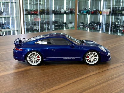 1/18 Resin Porsche 911 (991) Carrera 4S 5M FANS in Blue by GTSpirit - Limited 1000 pcs