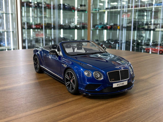 1/18 Resin GT Spirit Bentley Continental GT V8 S Convertible 2015 Blue Limited 1000 pcs