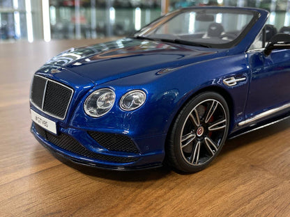 1/18 Resin GT Spirit Bentley Continental GT V8 S Convertible 2015 Blue Limited 1000 pcs