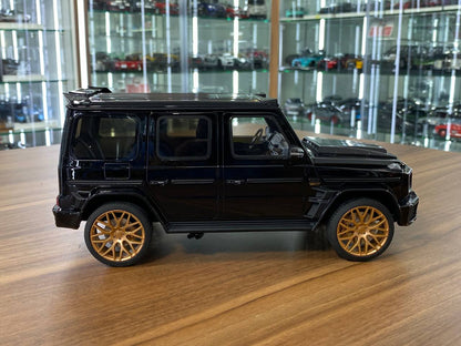 1/18 Resin model GT Spirit Mercedes Benz G 63 BRABUS 800 Widestar black / gold rim