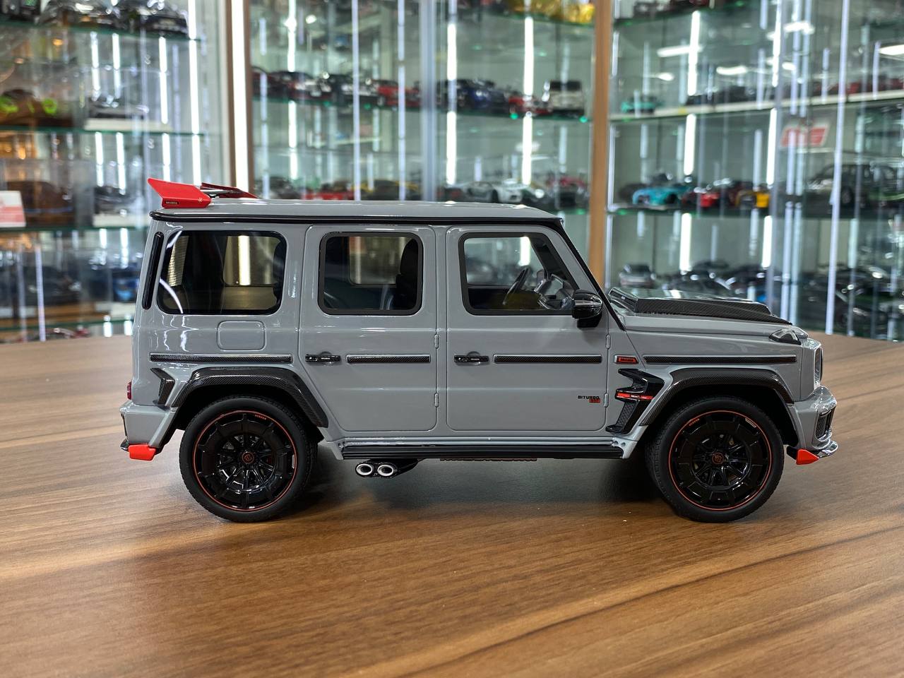 1/18 Resin Mercedes-Benz Brabus G900 Rocket Grey Model Car by GT Spirit