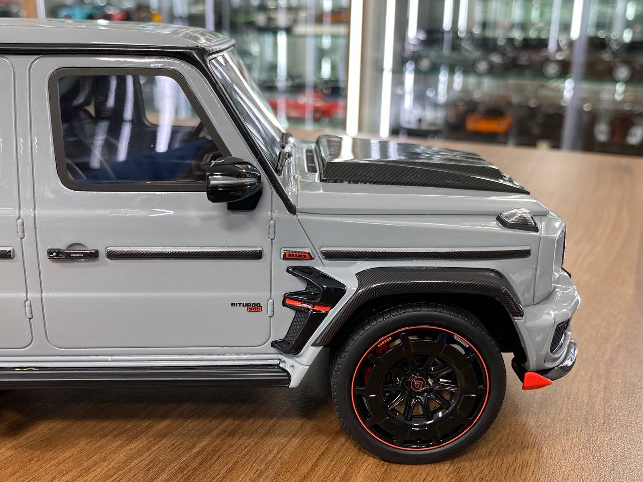 1/18 Resin Mercedes-Benz Brabus G900 Rocket Grey Model Car by GT Spirit