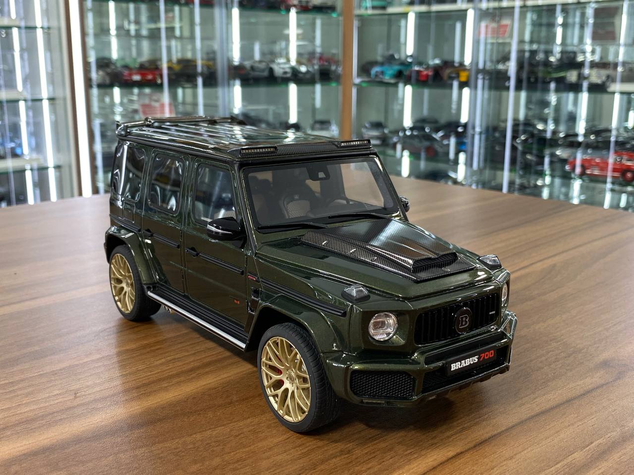 1/18 Resin model GT Spirit Mercedes Benz G 63 BRABUS 700 Widestar 2023 Olive Green Limited 999 pcs