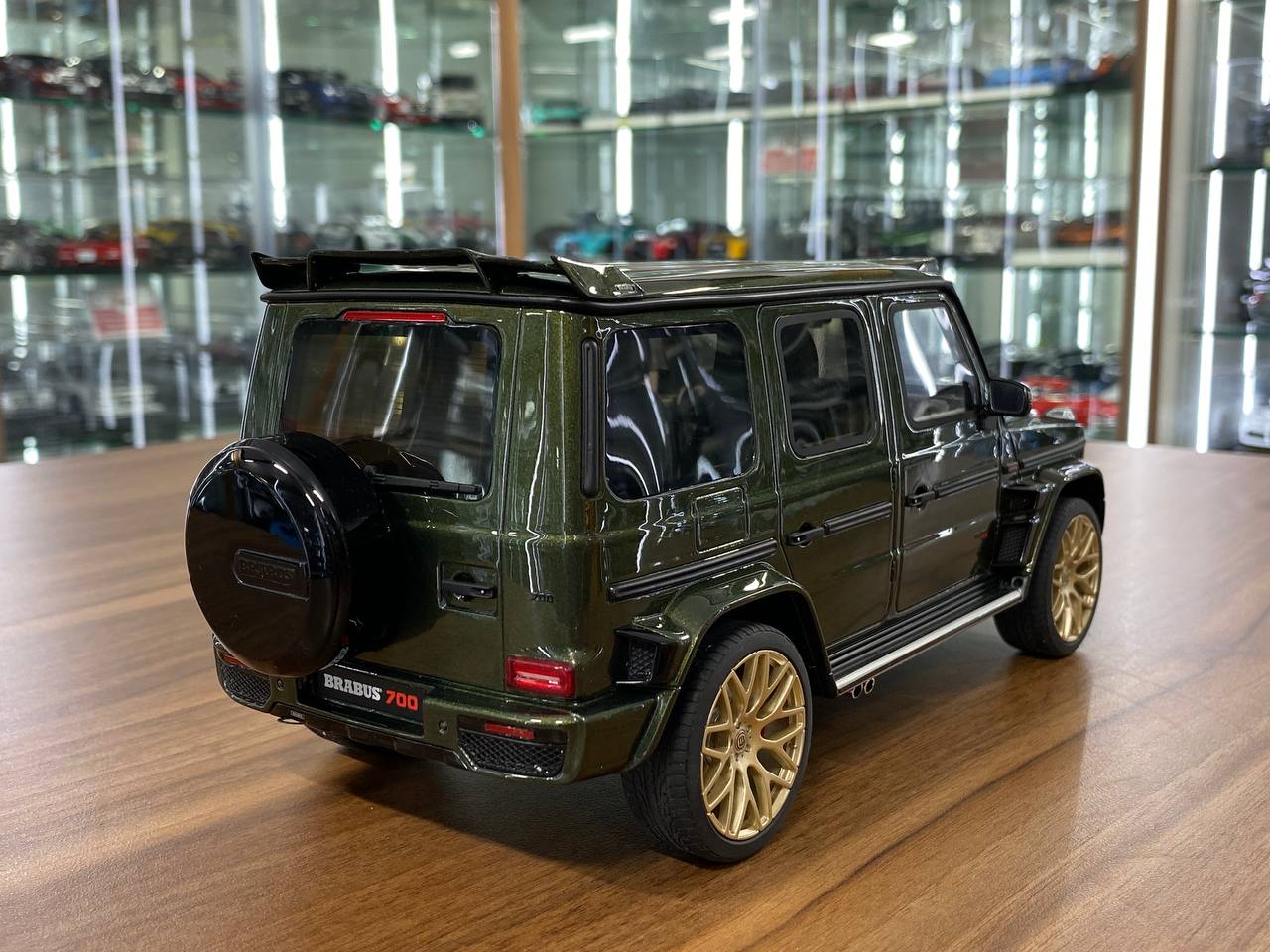 1/18 Resin model GT Spirit Mercedes Benz G 63 BRABUS 700 Widestar 2023 Olive Green Limited 999 pcs