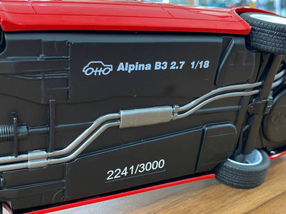 1/18 Resin Otto Mobile BMW Alpina B# 2.7 E30 Touring 1990 Brilliant Red Limited 3000 pcs