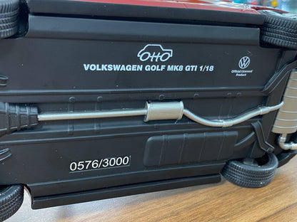 1/18 Resin Otto Mobile
Volks Wagen Golf GTI  MK8 2021
 Red Limited 3000