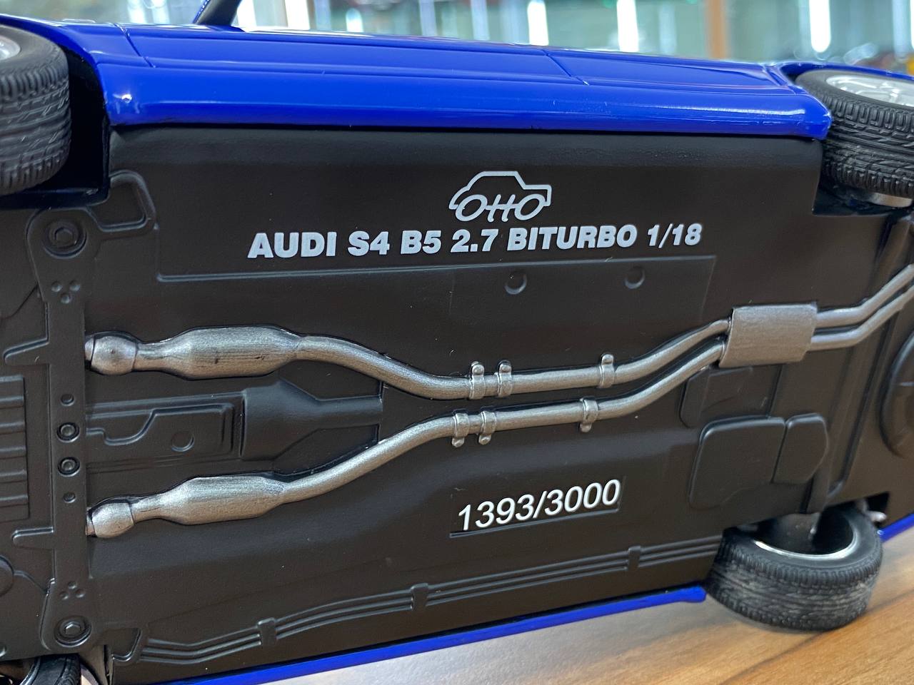 1/18 Resin Otto Mobile Audi S4 (B5) 2.7 Biturbo 1997 Blue Limited 3000 pcs