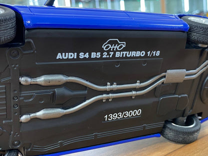 1/18 Resin Otto Mobile Audi S4 (B5) 2.7 Biturbo 1997 Blue Limited 3000 pcs